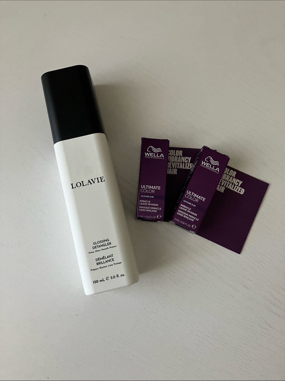 Lolavie Glossing Detangler + 2 Wella Leave In Mask (NWT)